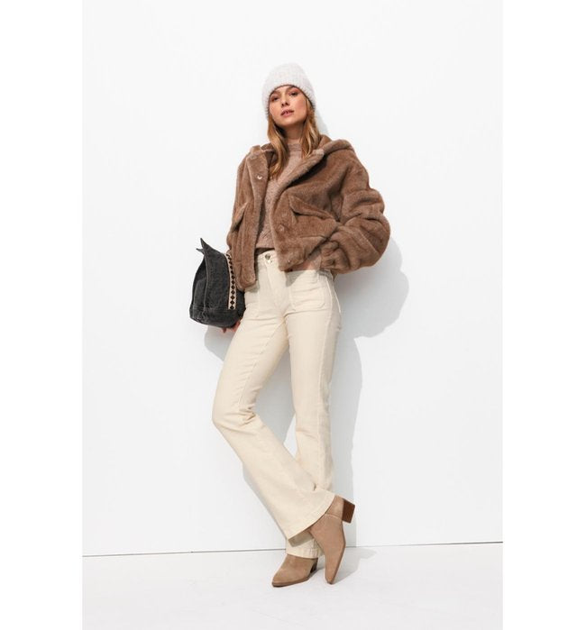 Vaqueros Eugene Flare Mujer - Natural Plain Light