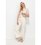 Vaqueros de pierna ancha para mujer Hector - Natural Plain Light
