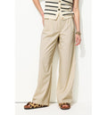 Billy Pantalon Large Femme - Naturel Uni Clair