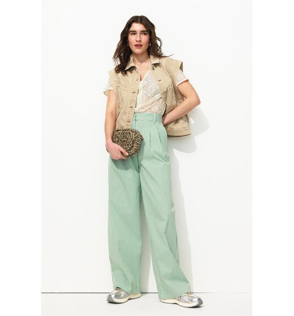 Mujer Camisa Efecto Encaje Un Color Color Natural Claro