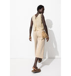 Top Court Recto/verso Femme - Naturel Uni Clair