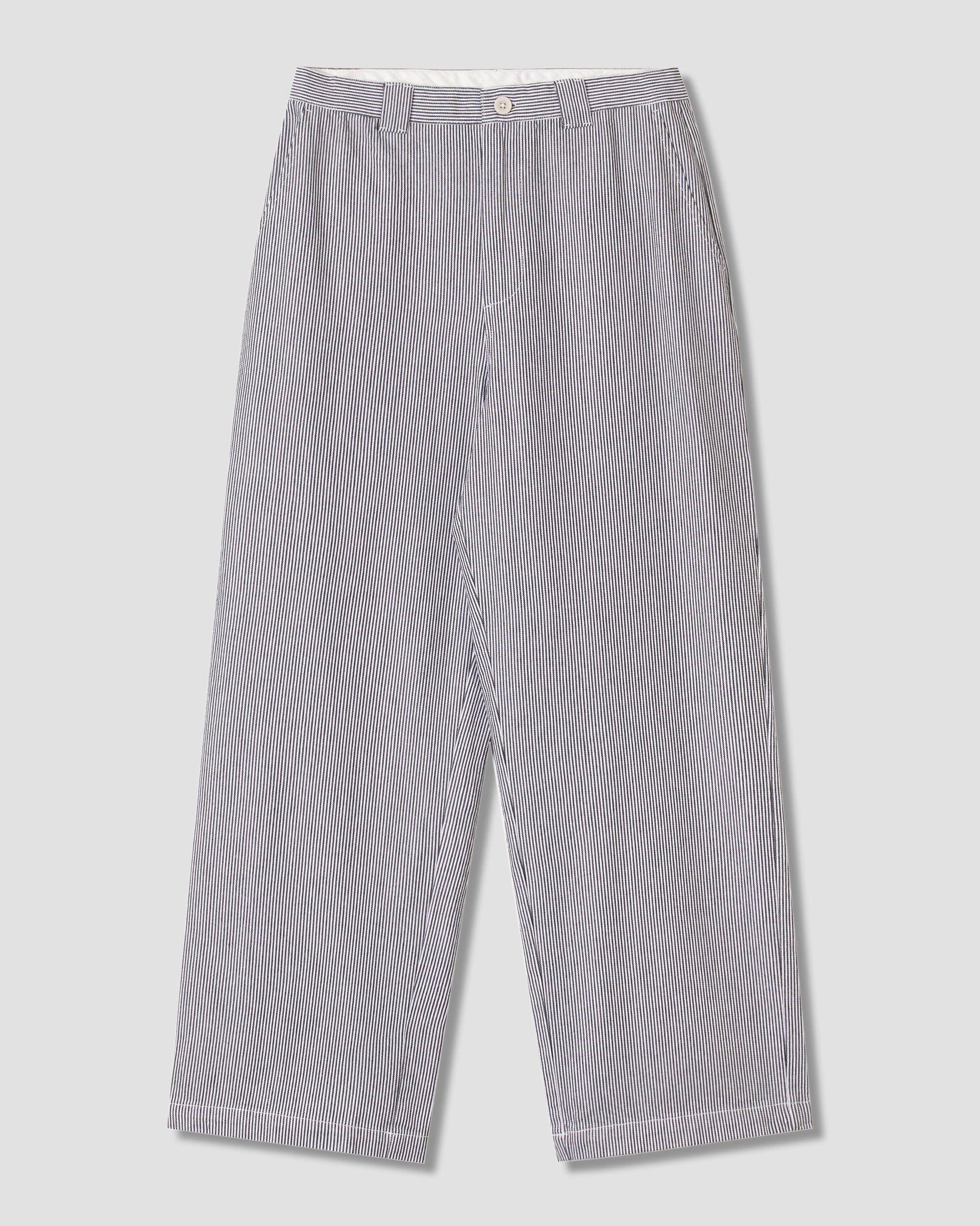 Pantalón A - Raya de nogal envejecido