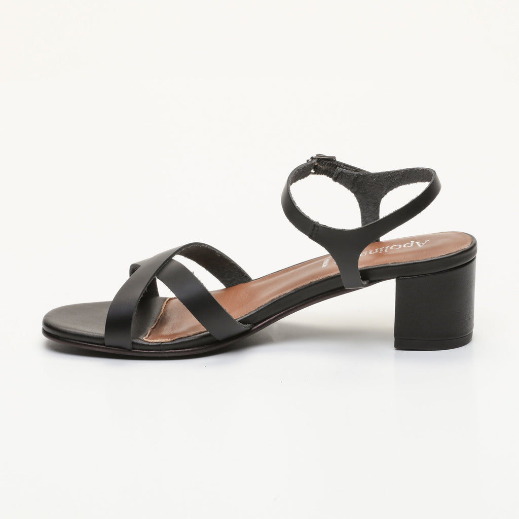Apolina - Sandales A Talon Elvyne - Noir