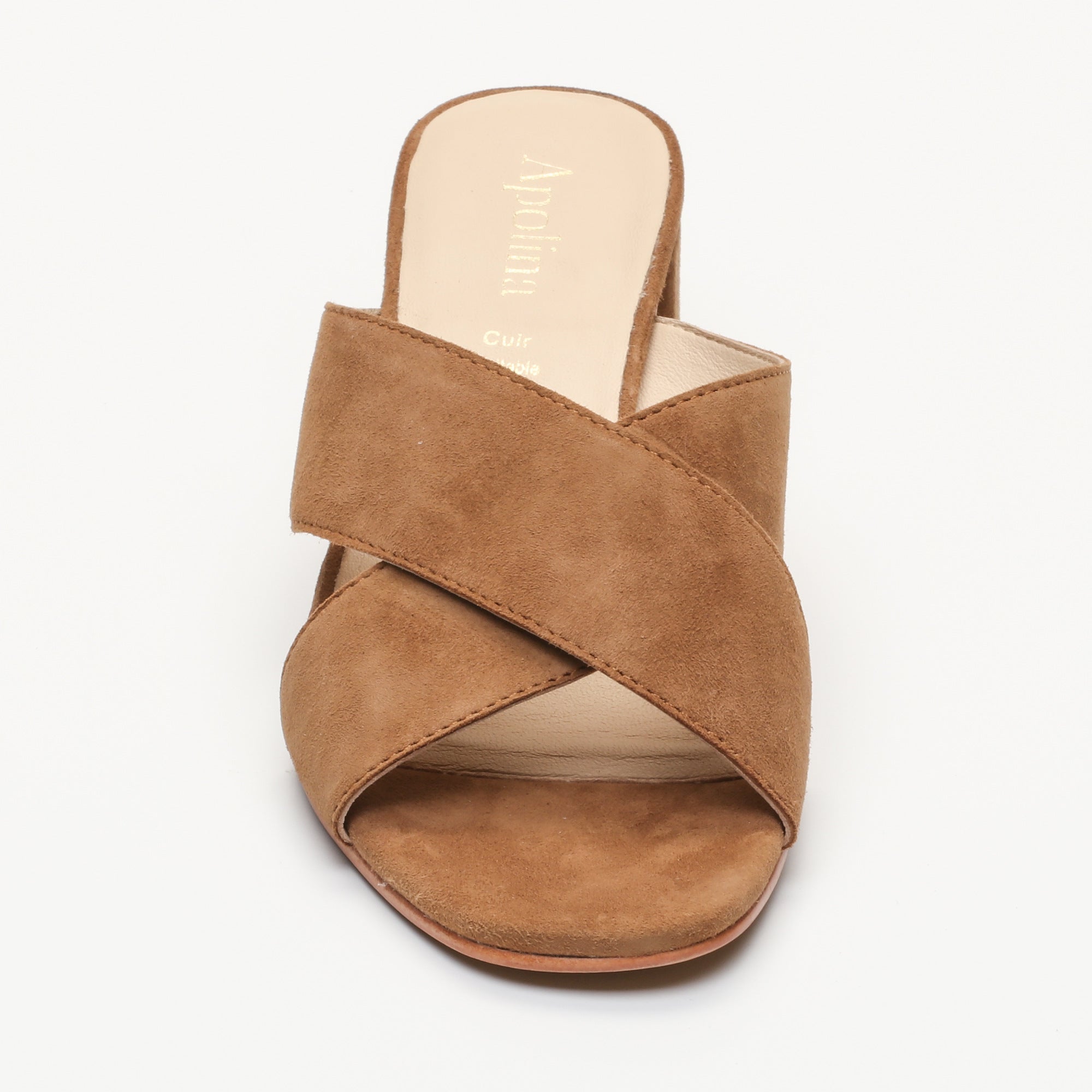 Apolina - Laura Heeled Mules - Brown