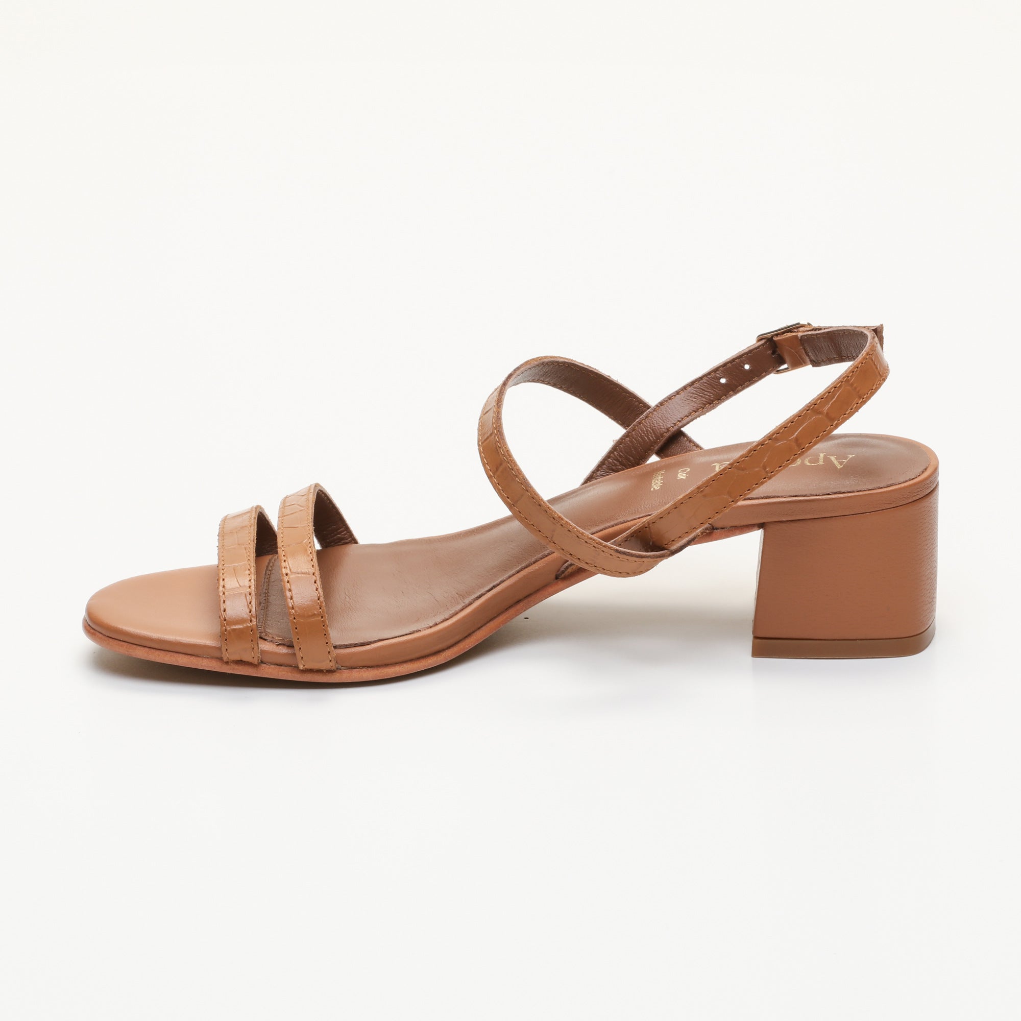 Apolina - Sandales A Talon Liam - Marron