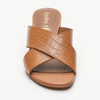 Apolina - Mules A Talon Baudi - Marron