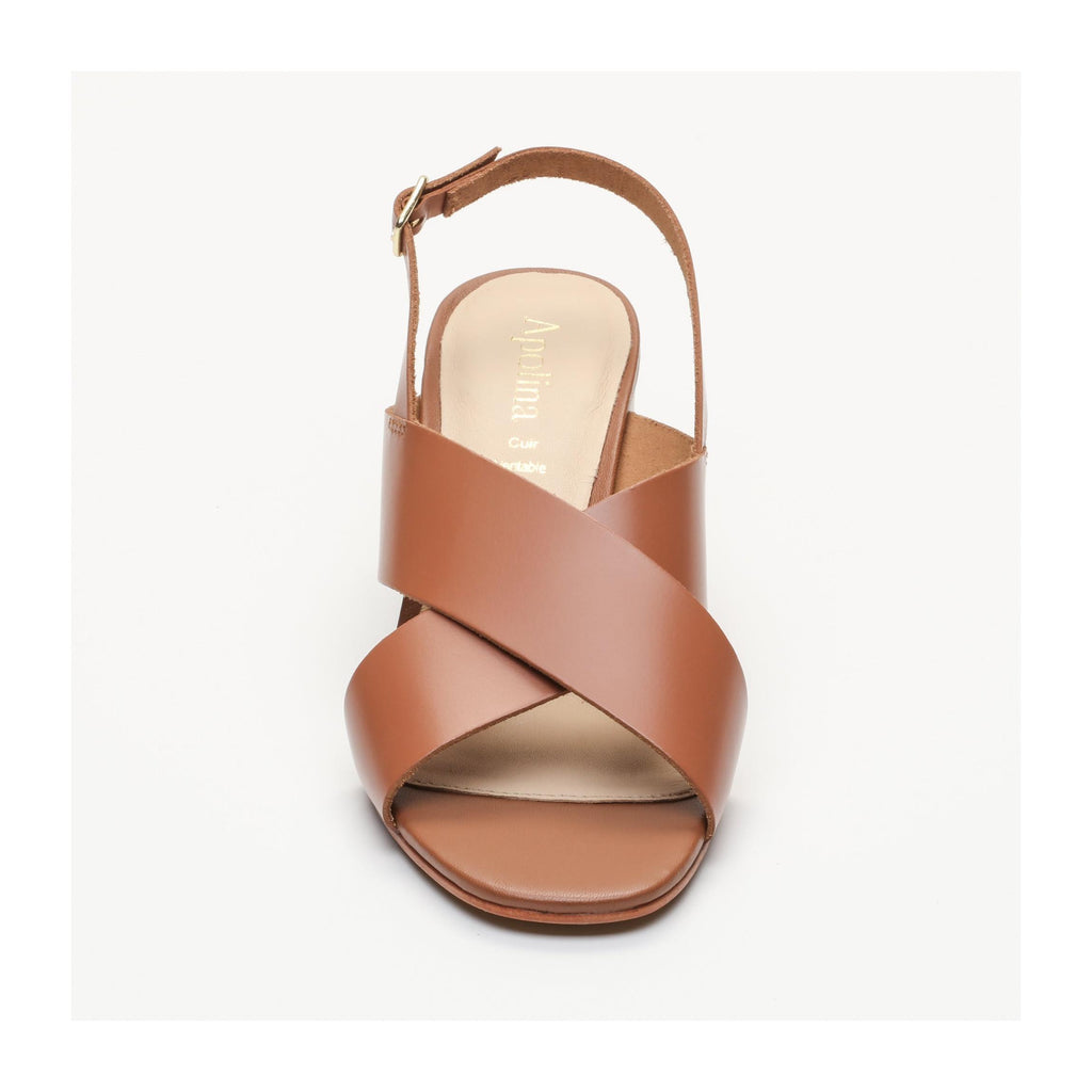 Mysery Heeled Sandals - Brown