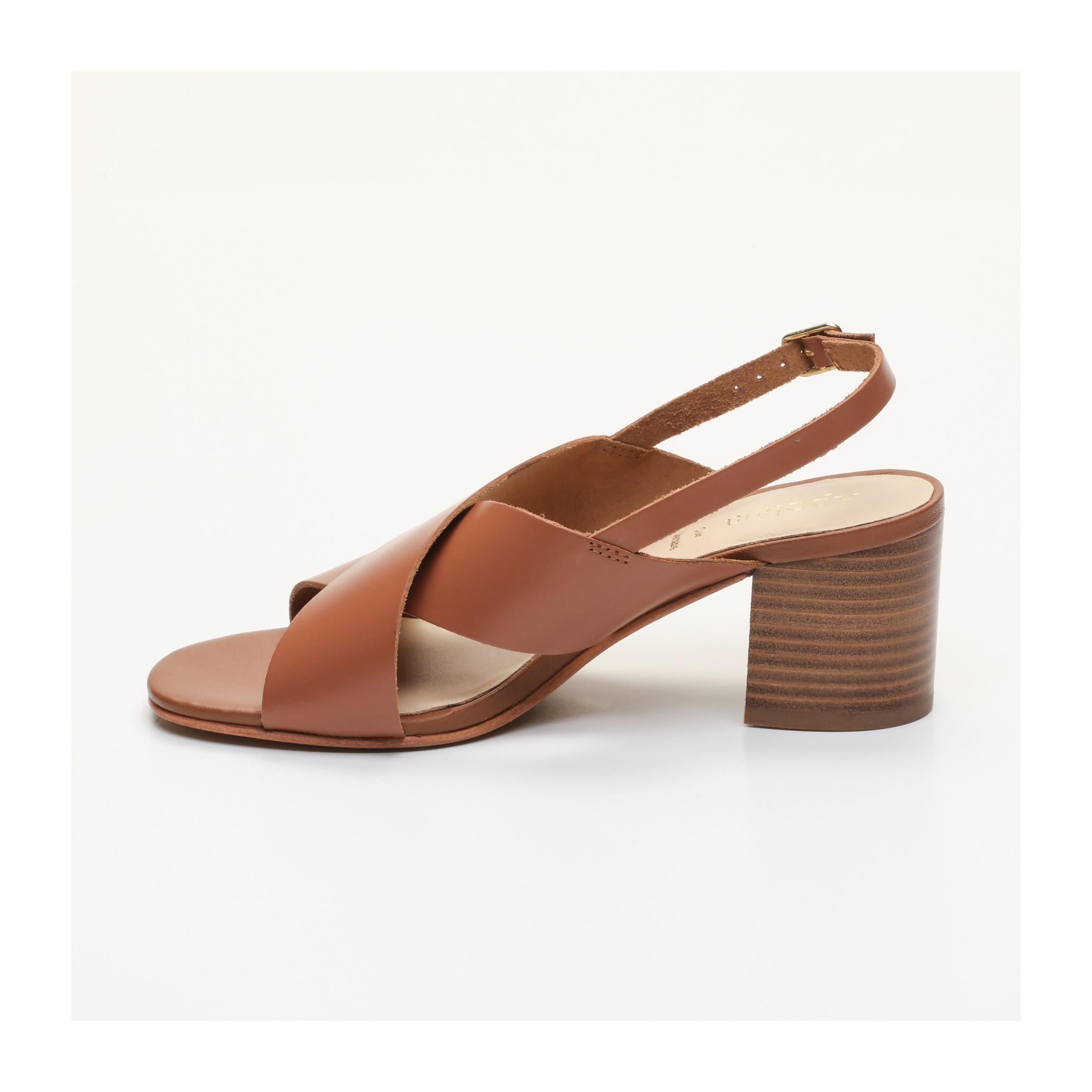 Mysery Heeled Sandals - Brown