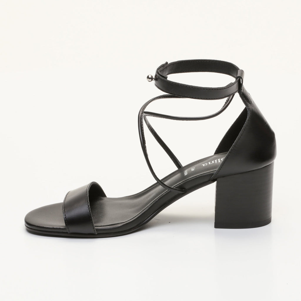 Apolina - Sandales A Talon Poppa - Noir
