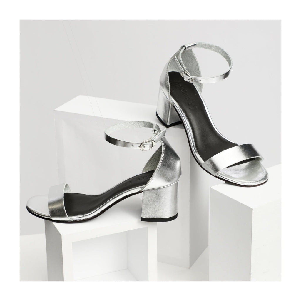 Apolina - Sandales A Talon Lyria - Argent