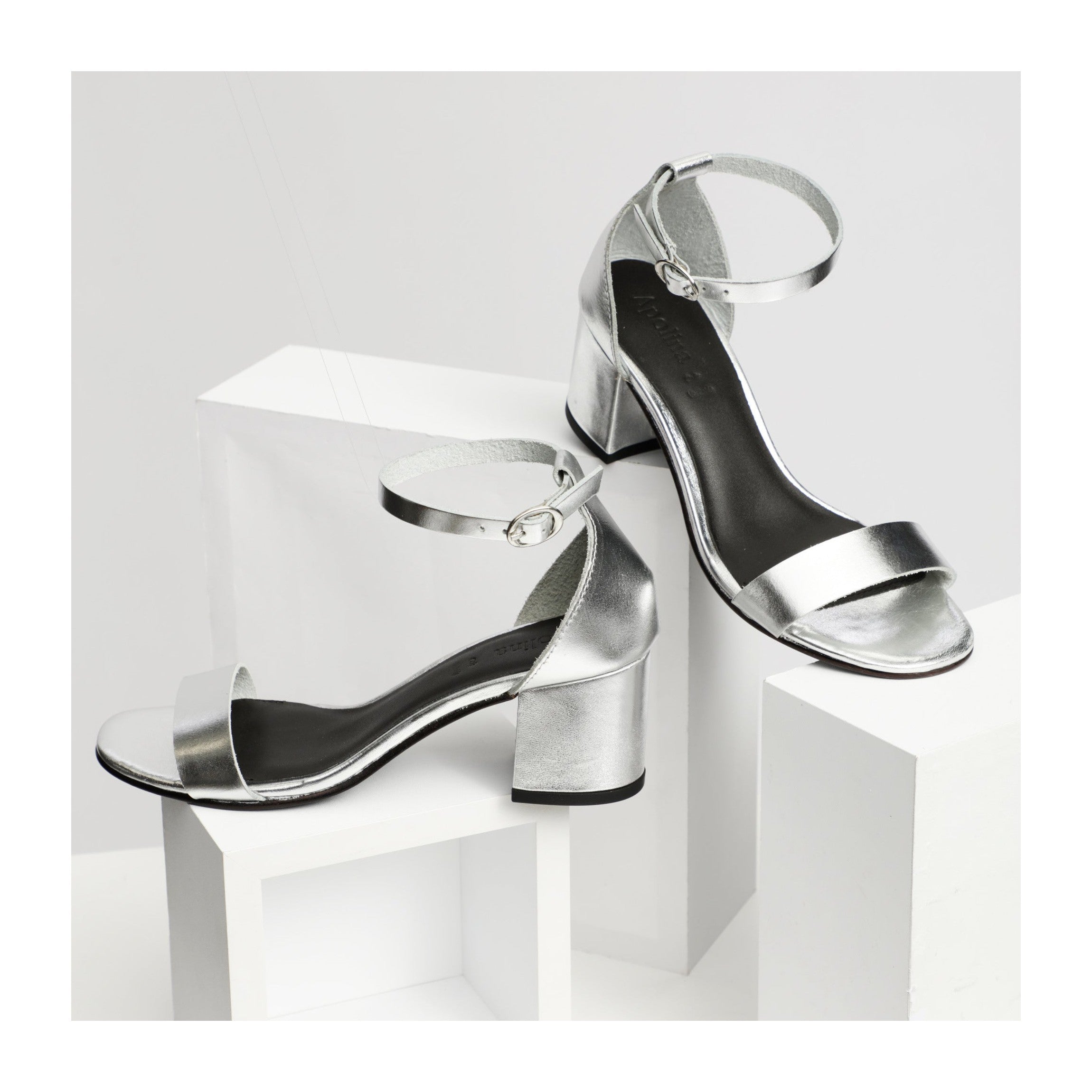 Apolina - Sandales A Talon Lyria - Argent