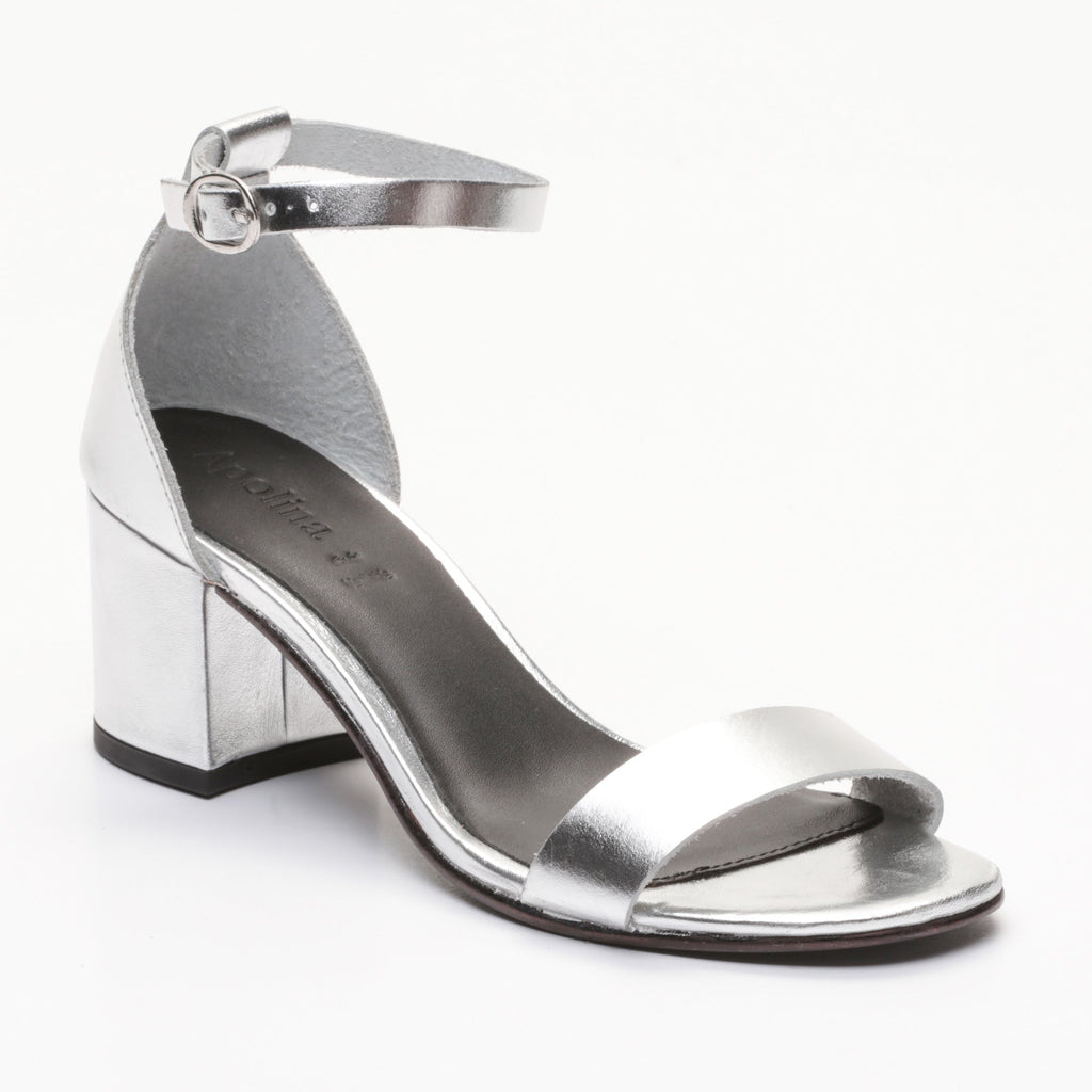 Apolina - Sandales A Talon Lyria - Argent