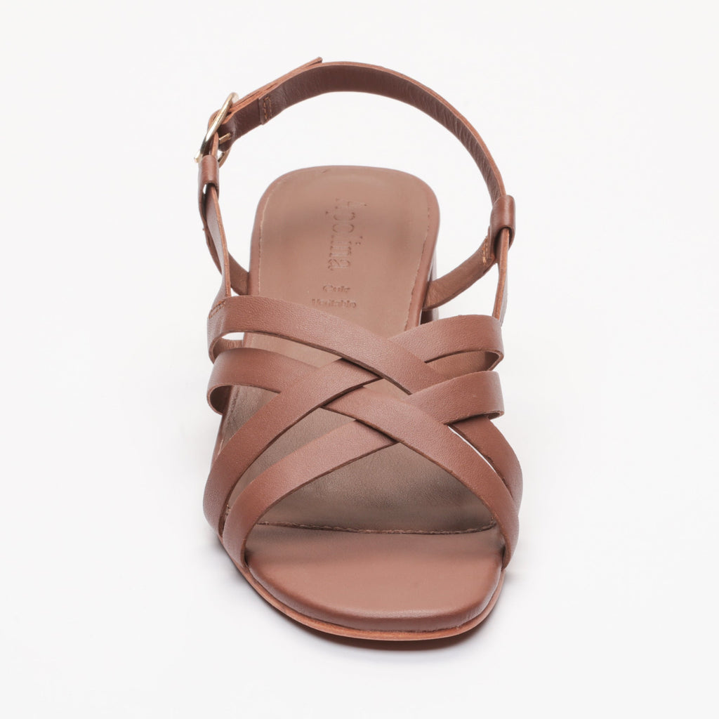 Apolina - Sandalias Tacón Doris - Marrón