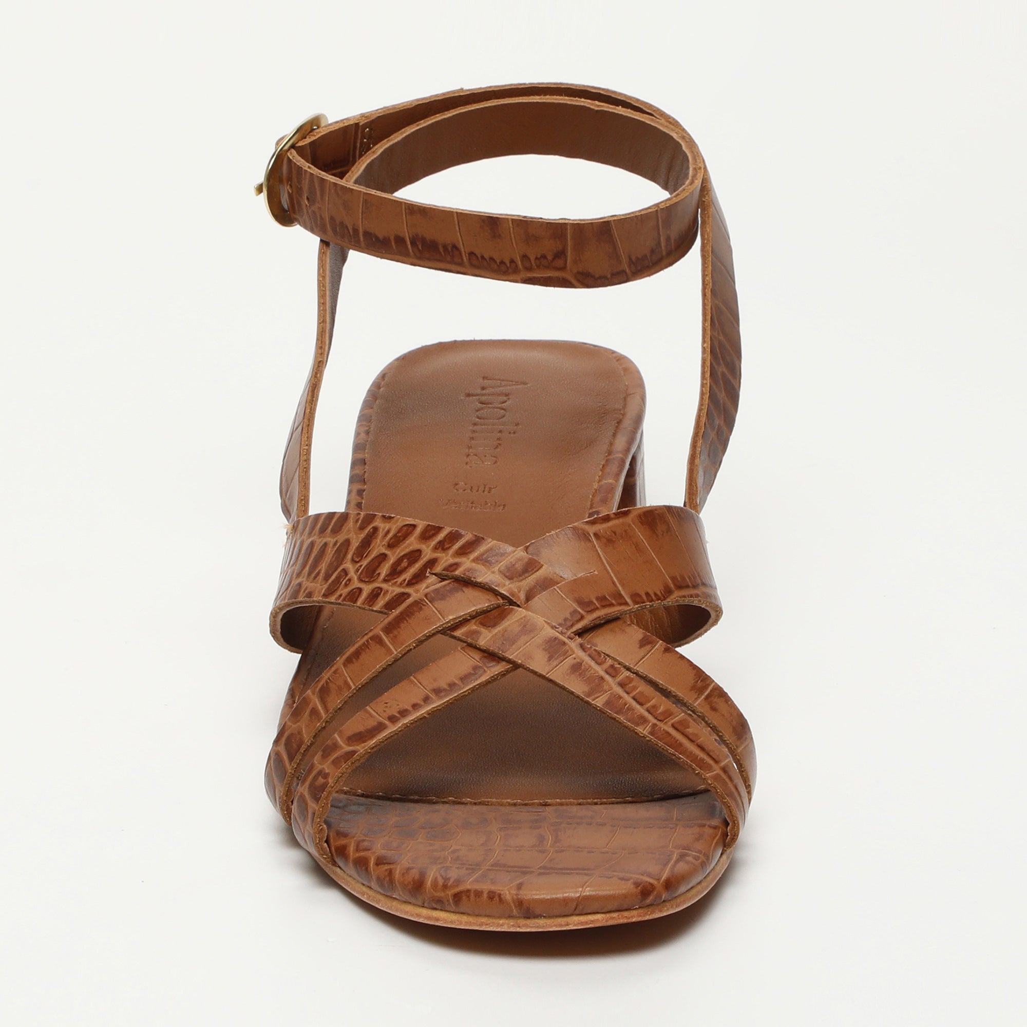 Apolina - Sandales A Talon Salem - Marron