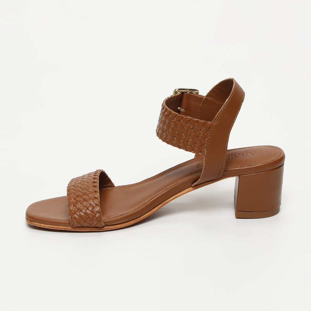 Apolina - Mary Heeled Sandals - Brown