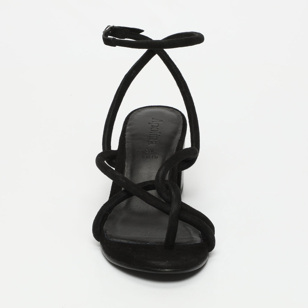 Apolina - Sandales A Talon Mina - Noir
