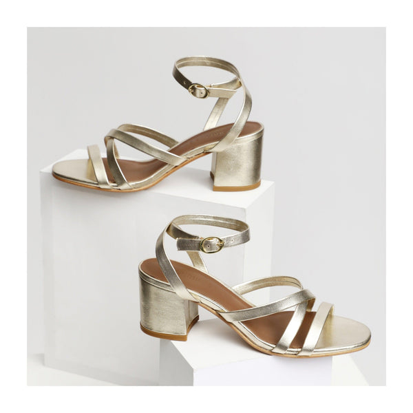Apolina - Sandalias de tacón Alix - Dorado