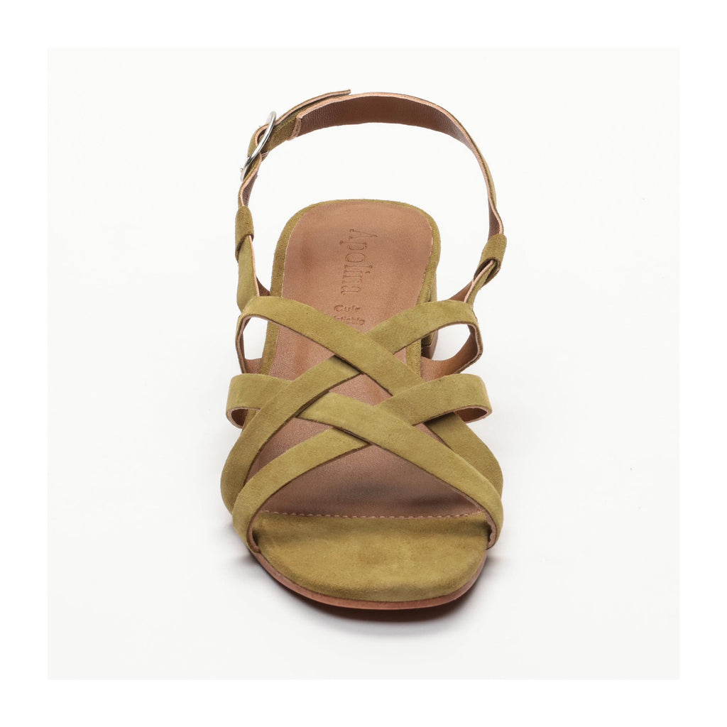 Doris Heeled Sandals - Green