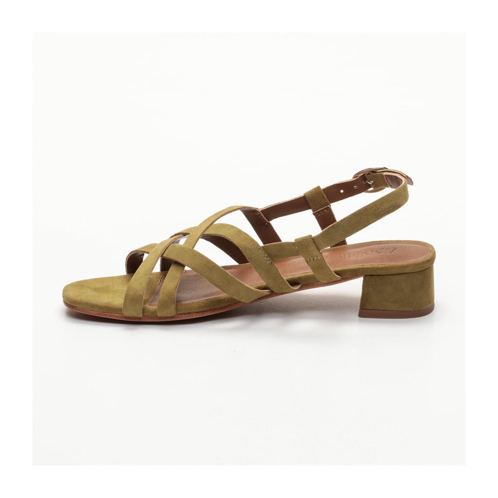 Doris Heeled Sandals - Green