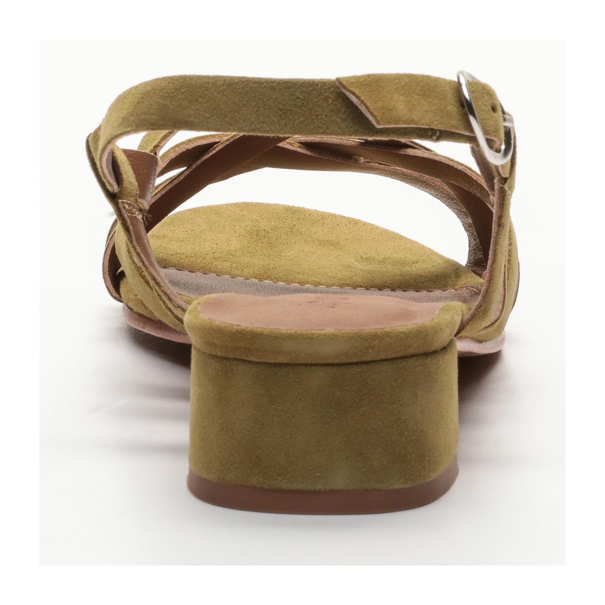 Doris Heeled Sandals - Green
