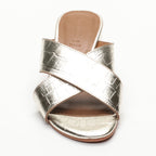 Apolina - Baudi Heeled Mules - Gold