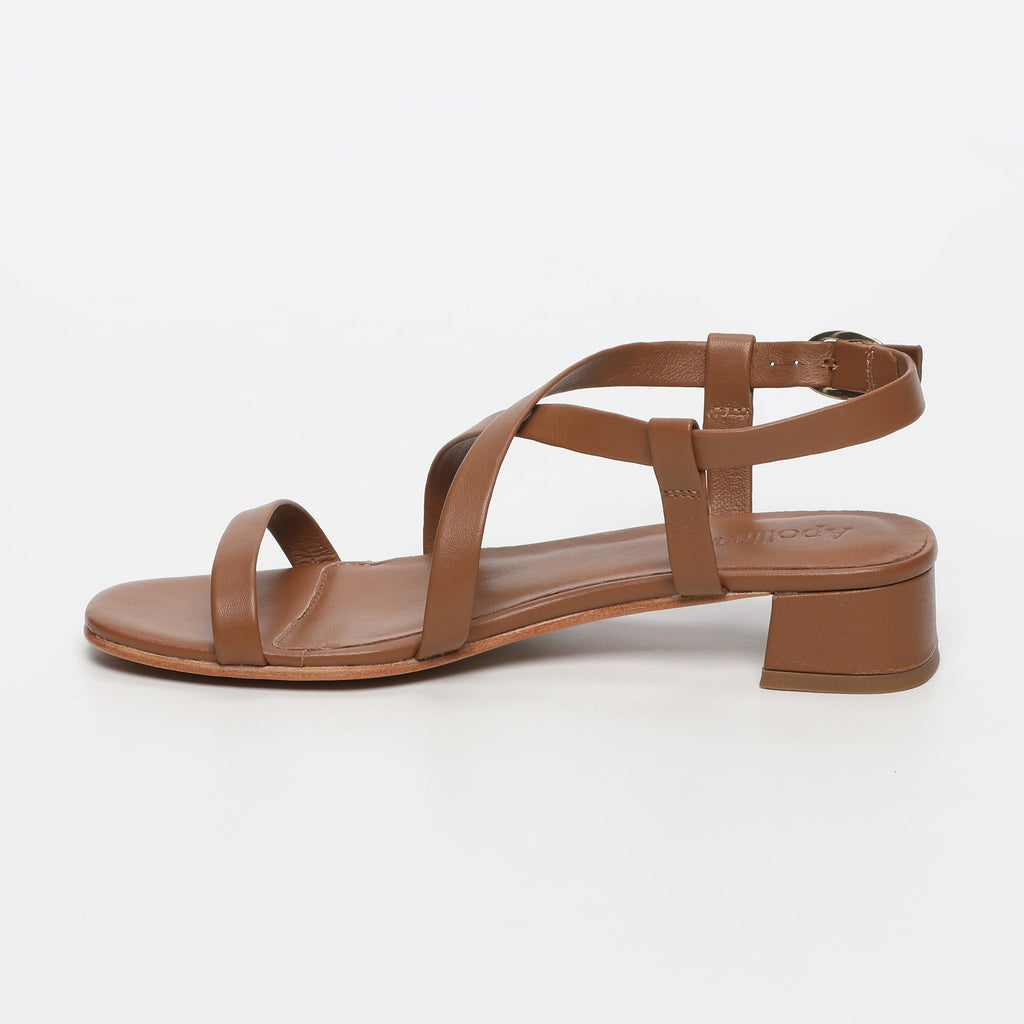 Apolina - Sandalias Tacón Justine - Marrón