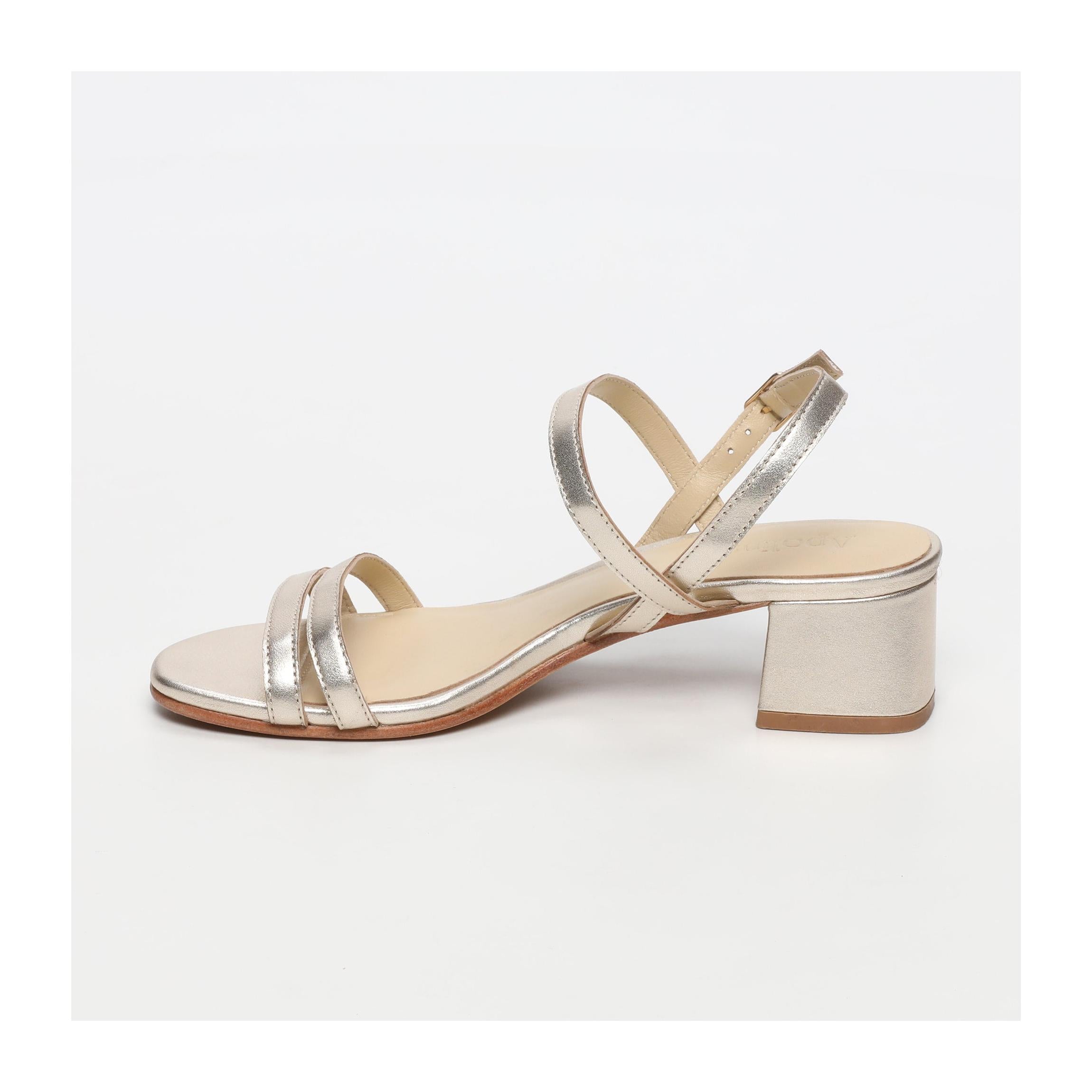 Liam Heeled Sandals - Gold