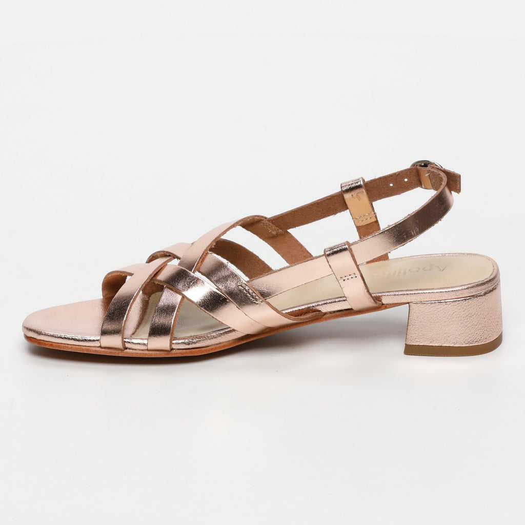 Apolina - Sandalias Tacón Doris - Rosa