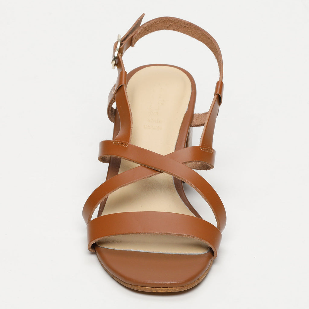 Apolina - Sandalias Tacón Rissani - Marrón