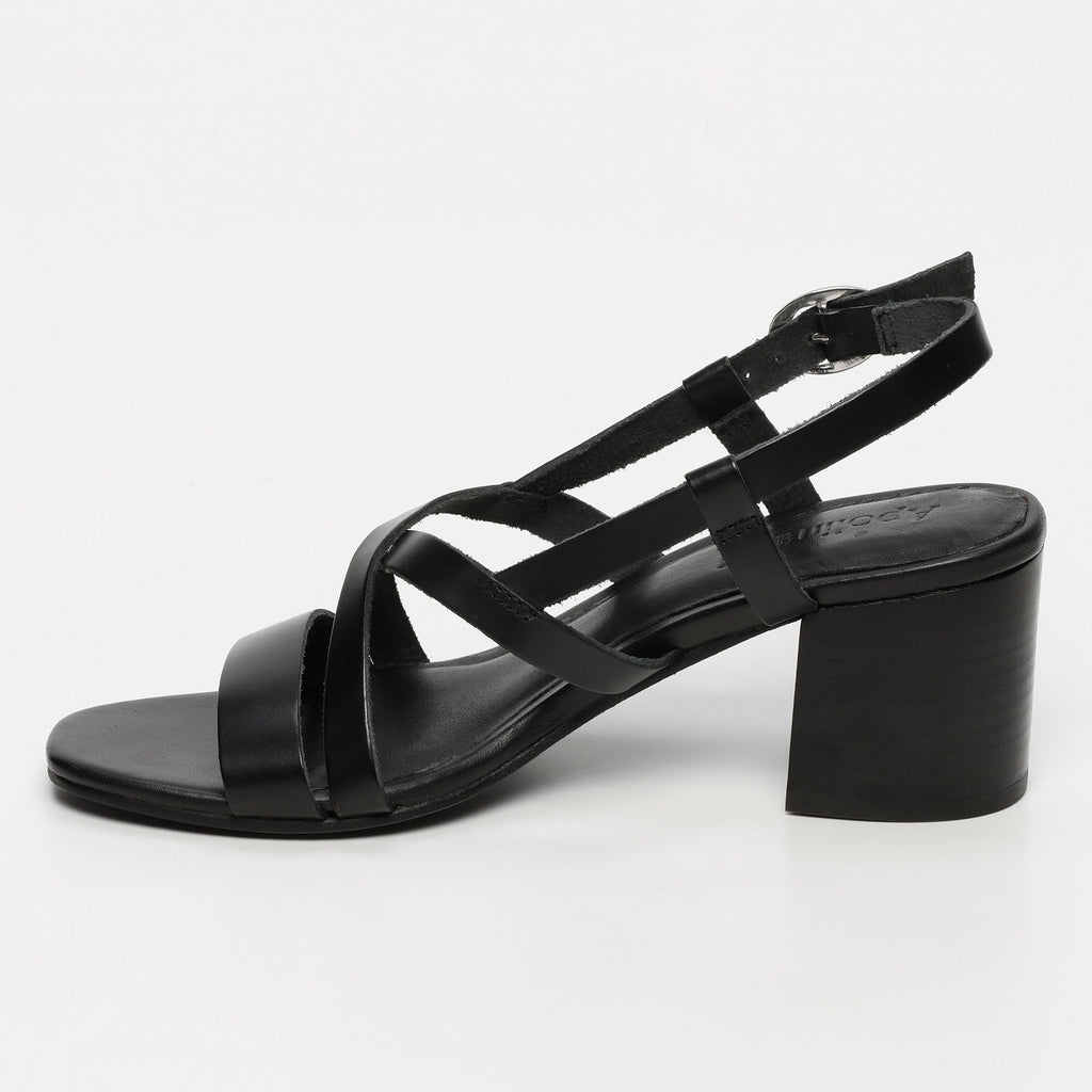 Apolina - Sandales A Talon Rissani - Noir