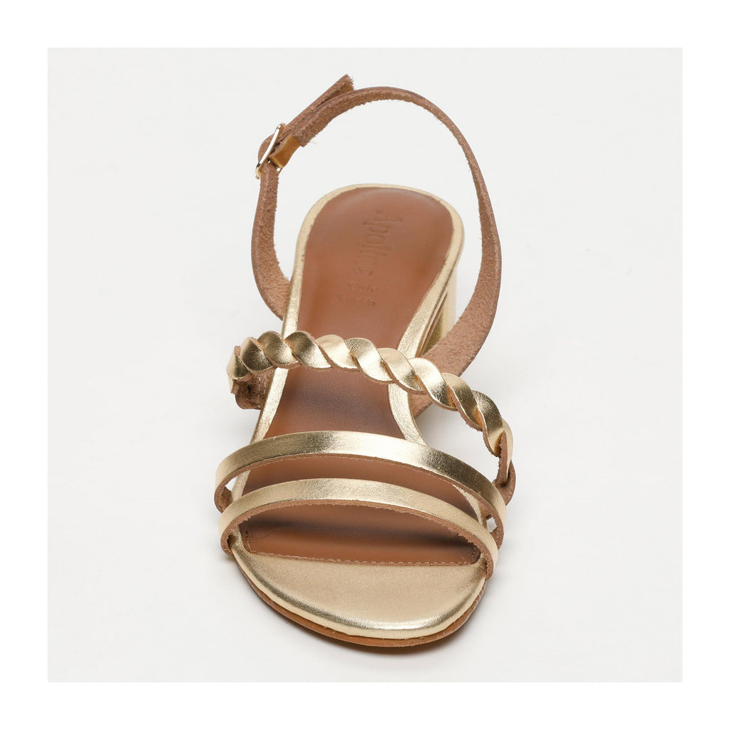 Saranda Heeled Sandals - Gold