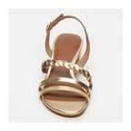 Saranda Heeled Sandals - Gold