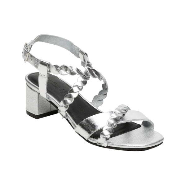 Apolina - Sandales A Talon Janina - Argent