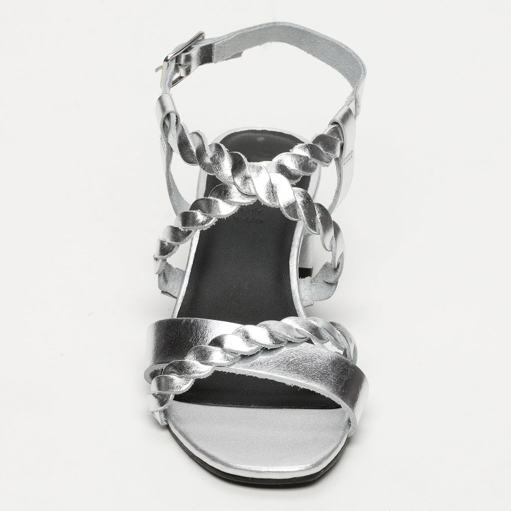 Apolina - Janina Heeled Sandals - Silver