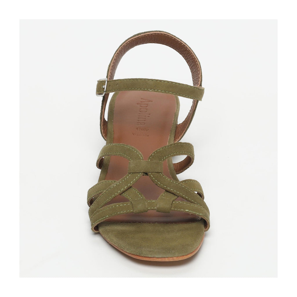 Korcula Low-Heeled Sandals - Green