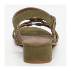 Korcula Low-Heeled Sandals - Green
