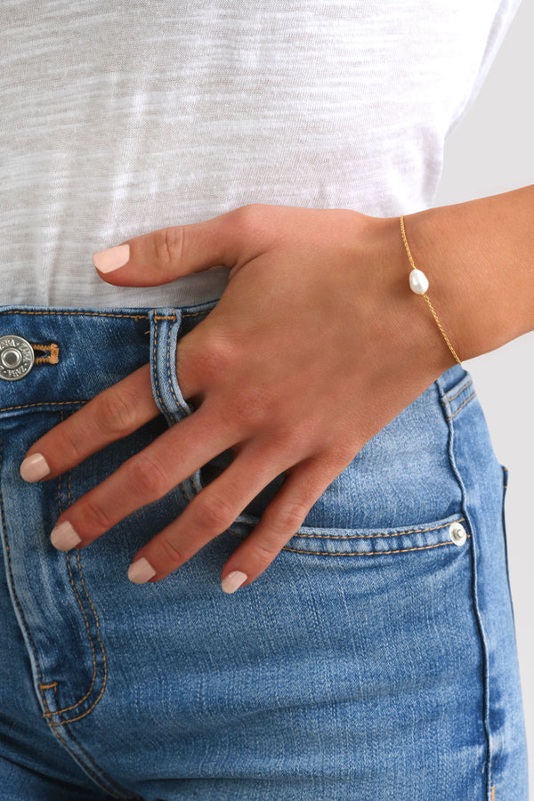 Pulsera Ariel Perlas Blancas