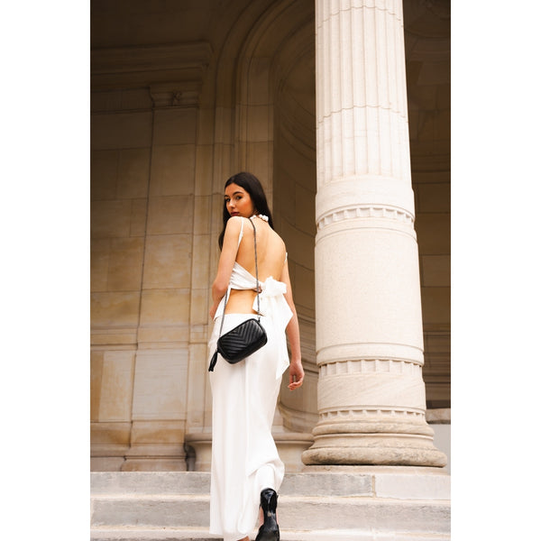 Pat Shoulder Bag - Metallic Black