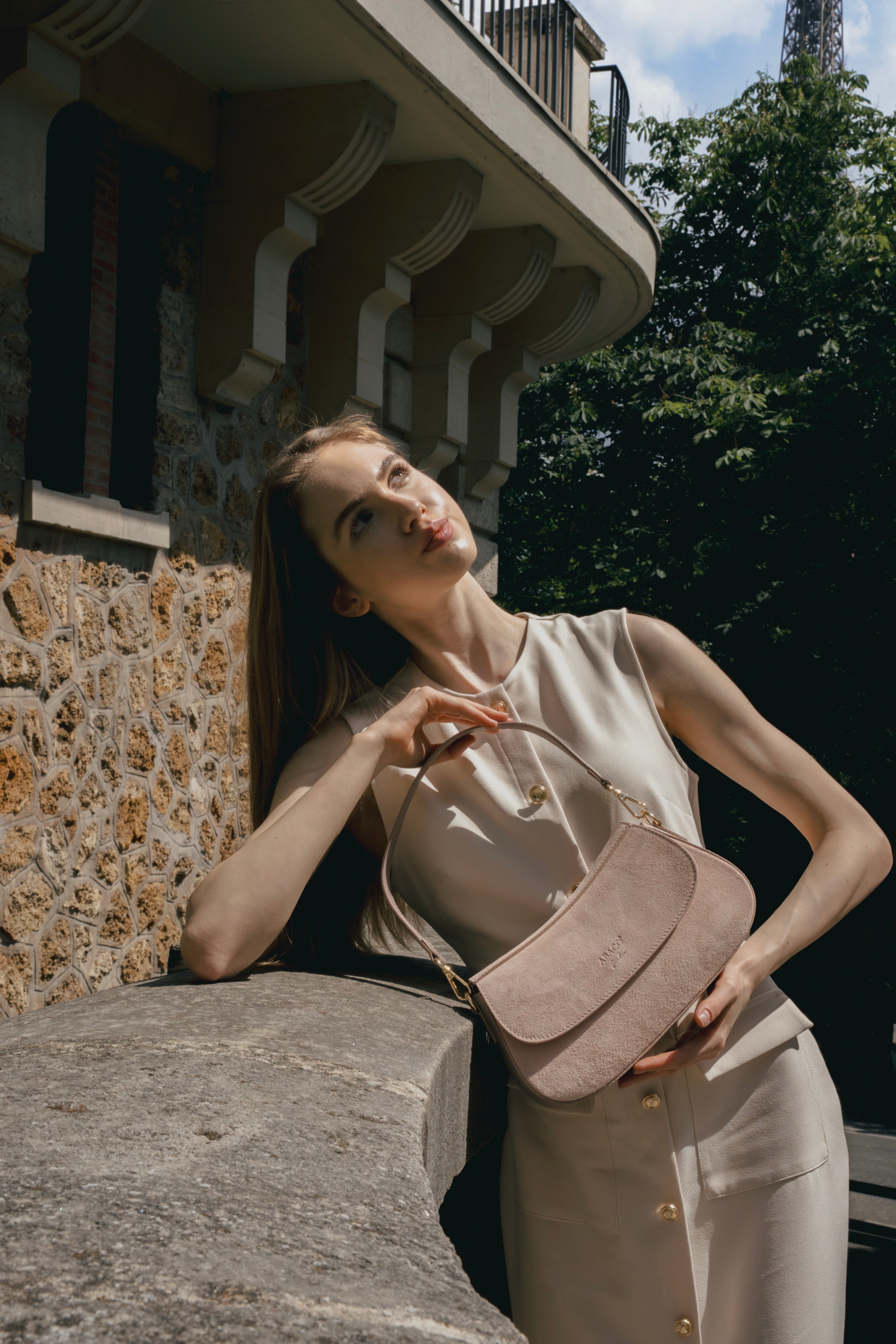 Bolso bandolera Cyra - Taupe claro