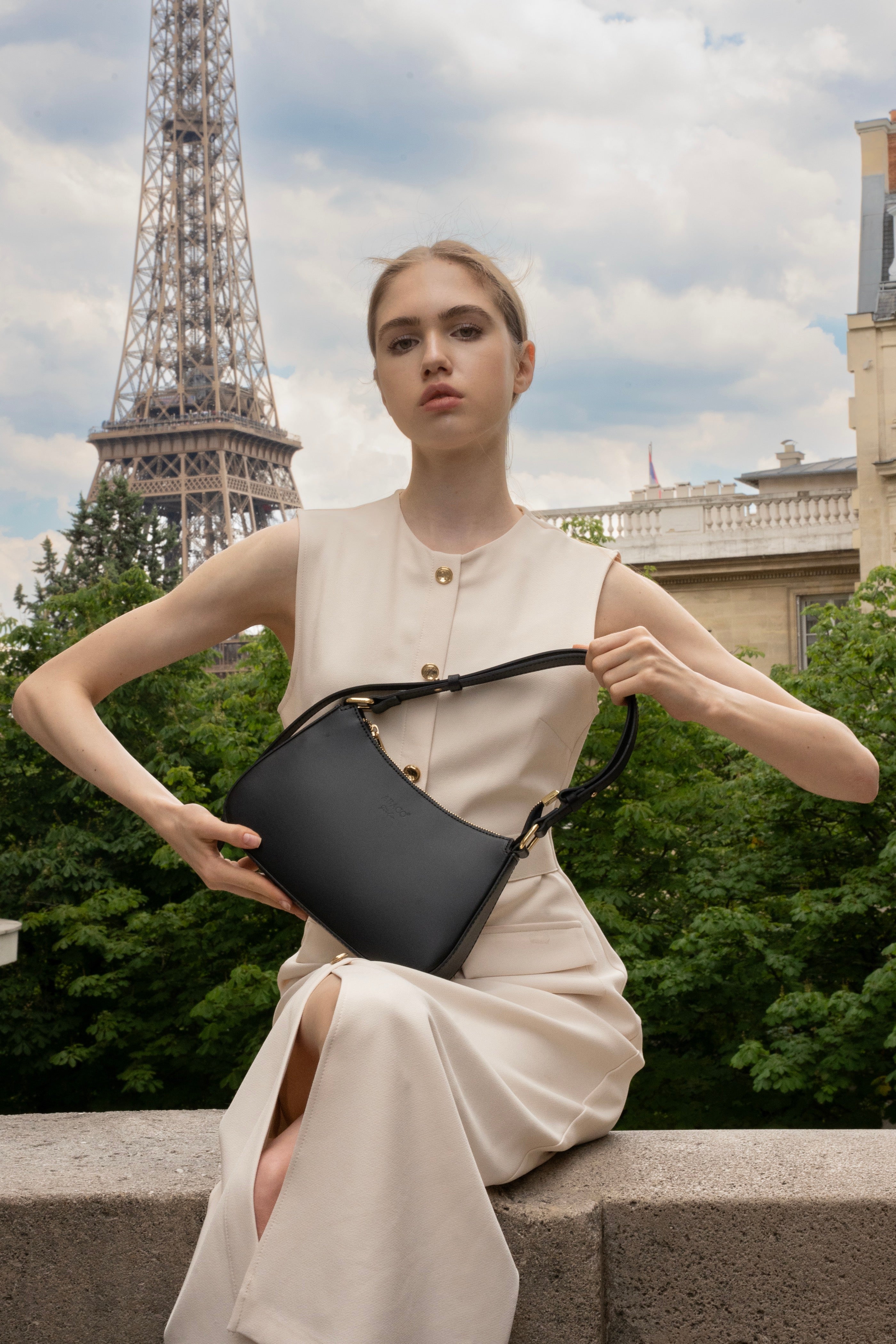 Bolso bandolera Juna - Negro