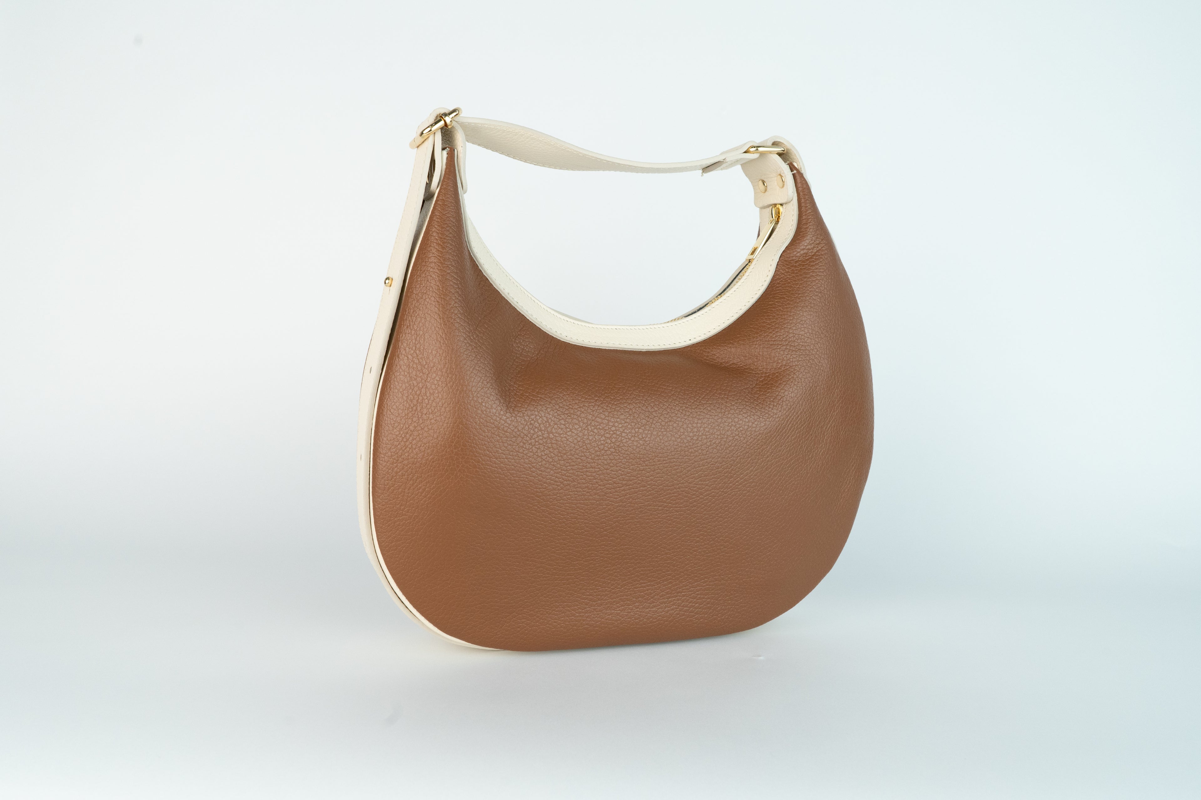 Siana Crossbody Bag - Off White/Camel