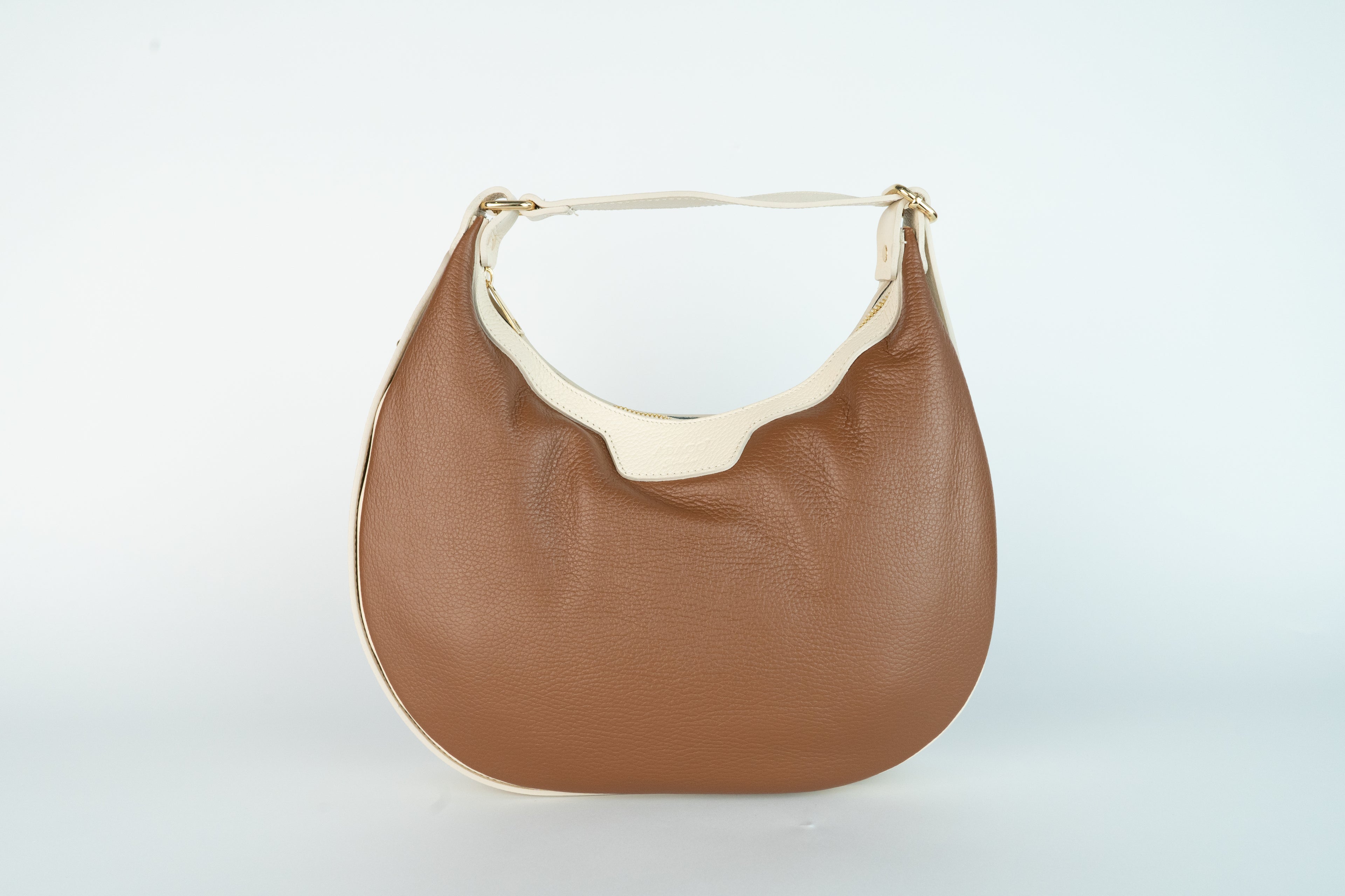Siana Crossbody Bag - Off White/Camel