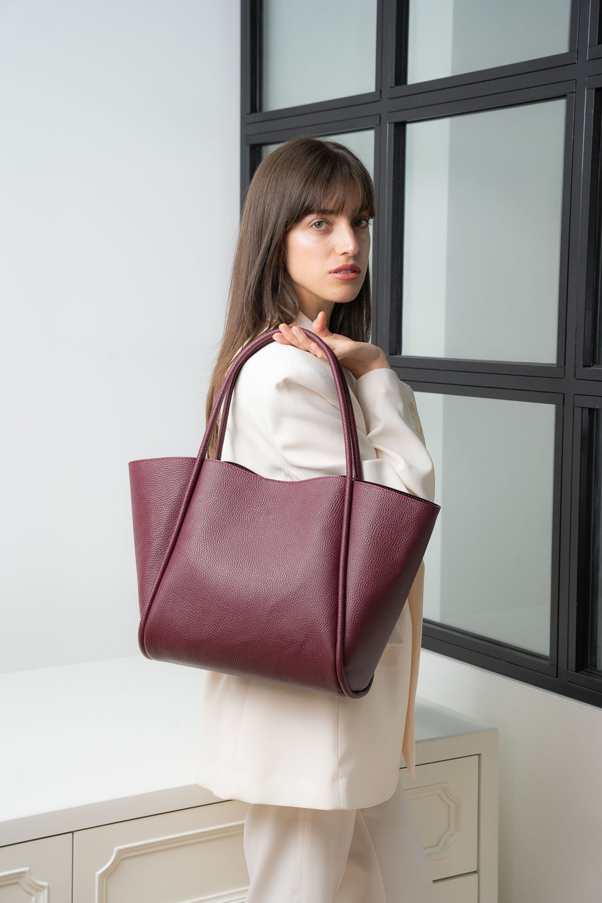 Sac Porte-Épaule Stacy - Bordeaux