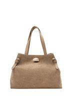 Sac En Bandoulière Vera Suede - Taupe