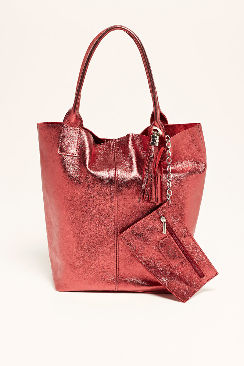 Sac À Main Yana - Rouge Metallique