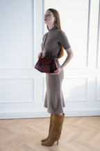 Sac à Bandoulière - Lara - Bordeaux + Noir