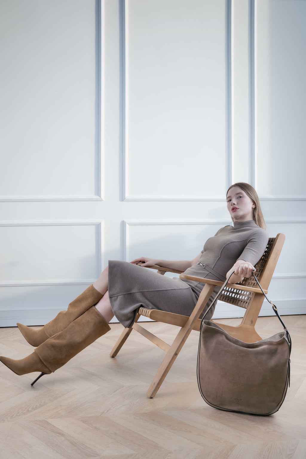 Sac Porté Épaule - Moss - Taupe