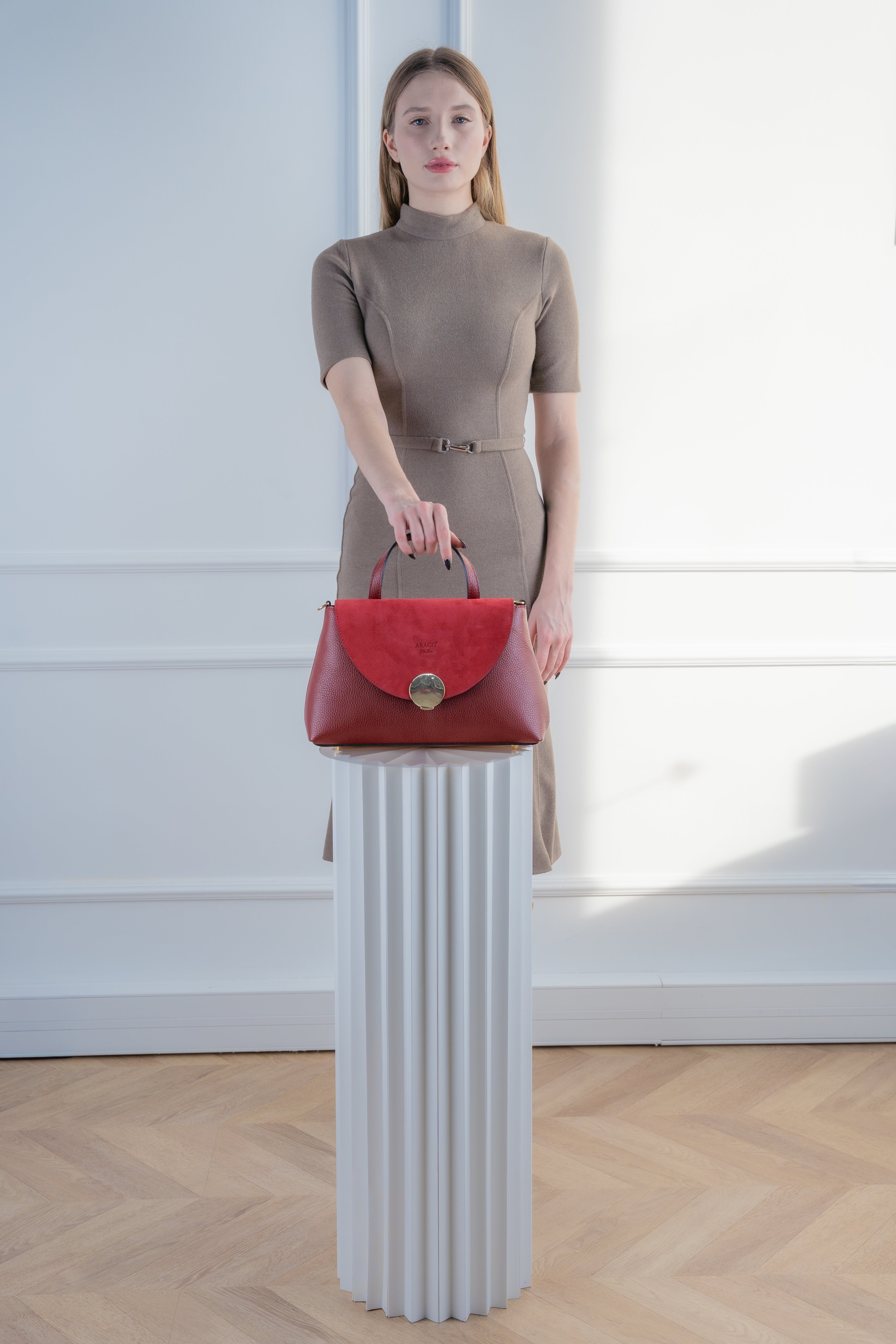 Bolso de hombro Row - Burdeos