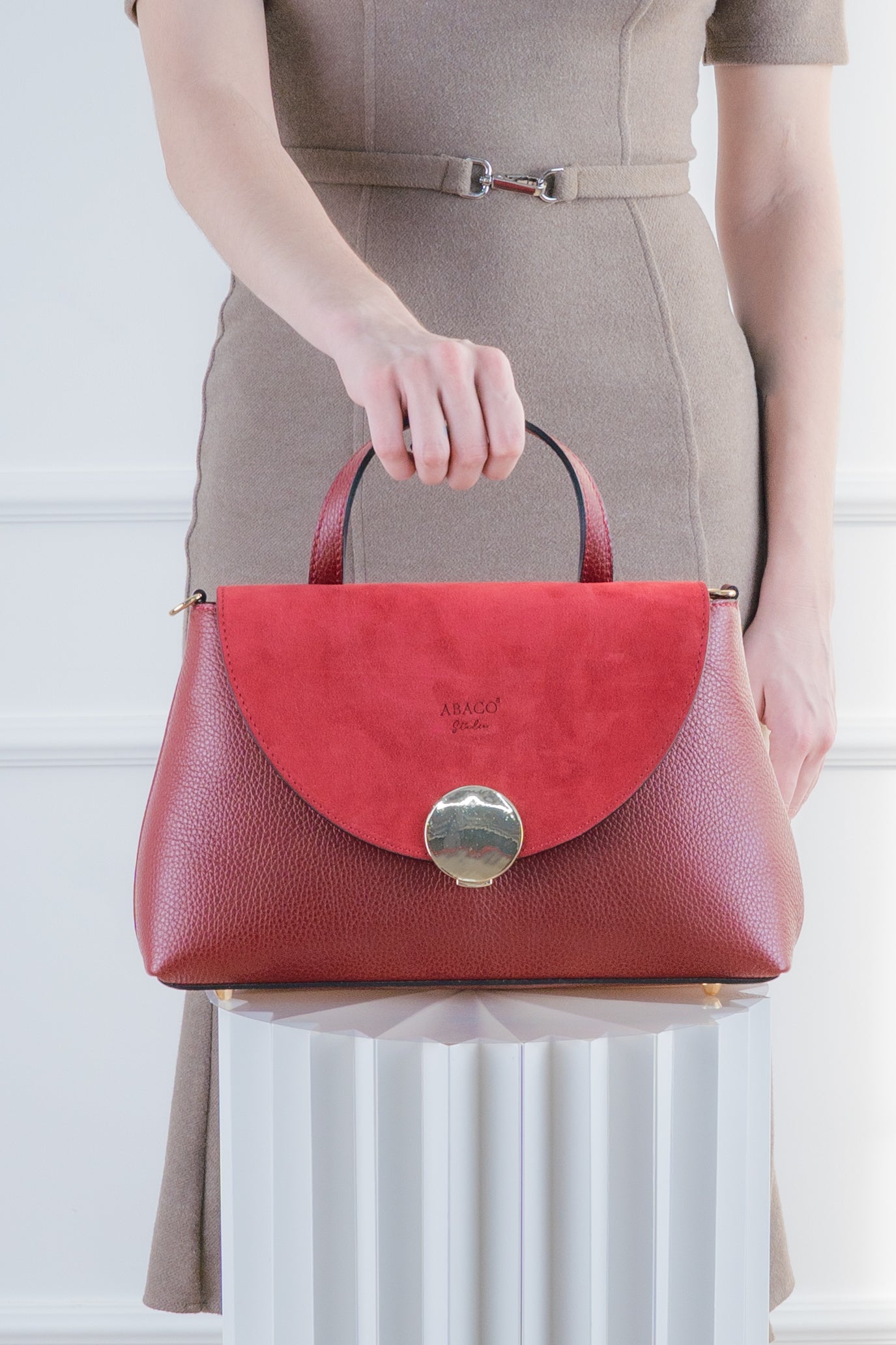 Bolso de hombro Row - Burdeos