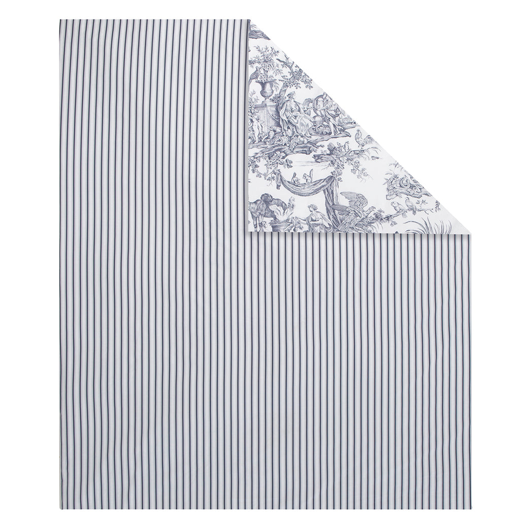 4 Continents - Housse de Couette - Blanc/Bleu